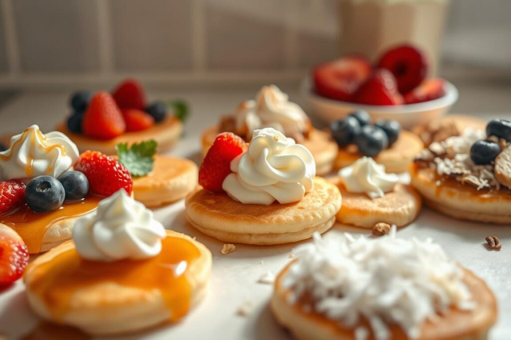 Creative Mini Pancake Toppings